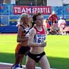 Karin Storbacka löper in som tvåa på 400m. (© Jenni Isolammi)