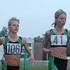 Drotts flickor tog en trippel på 800m för F15. Ninna Nygård (106) vann före Nina Fagerudd (29) och Caroline Granberg (41). (© R. Härtull)