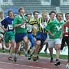 Högstadiepojkarnas gatustafett, 100m löpta.  (© R. Härtull)
