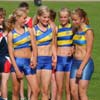 GIF´s 15 års flickor sprang hem ett brons på 4x800m. (© Helena Cederberg)