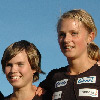 IK Falkens damer vann 4x400m. Caroline Backa, Jannica Rönnqvist, Caroline  Wärn, Karin Storbacka (© Rune Härtull)
