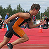 Christoffer Wärn startar i Falkens lag på 4x400 H19 (© Sandra Eriksson)