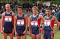 IF Länkens silverlag på 4x800m, fr. v. Anders Lindahl, Frank Lindqvist, Kristoffer Fant och Nordin Naghmouch. (© Daniel Byskata)
