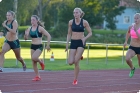 100m. Anna Järvinen, Linnes Hjerpe, Sanna Nygård och Jeanine Nygård (© Rune Härtull)